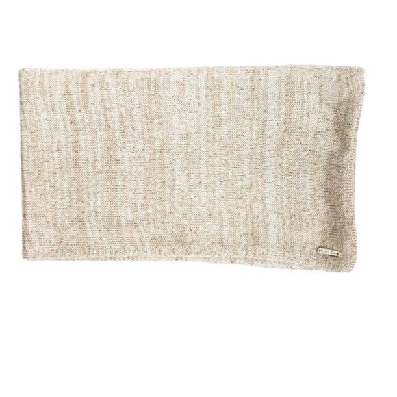 Calvin Klein Infinity Scarf Heather Tan Beige Gold Sequin - Picture 3 of 9